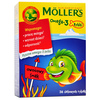 MOLLER'S OMEGA-3 RYBKI SMAK OWOCOWY 36 żelek