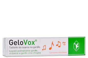 GELOVOX SMAK CYTRUSOWO-MENTOLOWY 20 tabletek do ssania