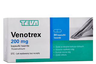 VENOTREX 200 mg 64 kapsułki