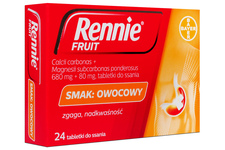 RENNIE FRUIT 24 tabletki