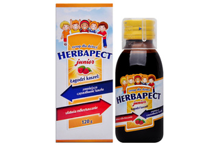 HERBAPECT JUNIOR DLA DZIECI SMAK MALINOWY 120 g syrop