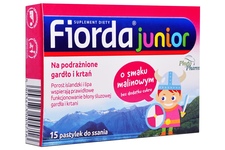 FIORDA JUNIOR SMAK MALINOWY 15 pastylek