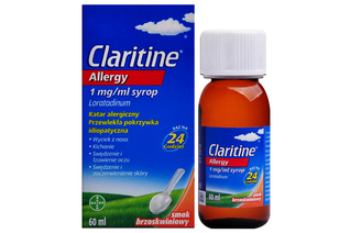 CLARITINE ALLERGY SMAK BRZOSKWINIOWY 1 mg/ml 60 ml syrop