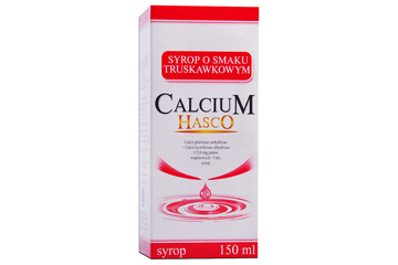 CALCIUM HASCO SMAK TRUSKAWKOWY 150 ml syrop