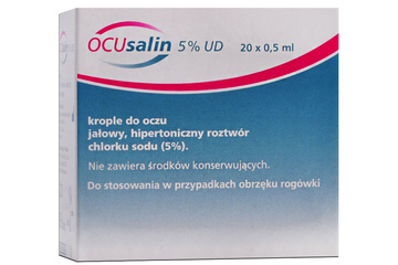 OCUSALIN 5% UD 20 minimisów po 0,5 ml