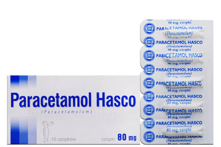 PARACETAMOL 80 mg 10 czopków