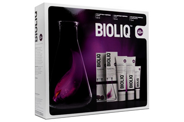 BIOLIQ ZESTAW 45+ KREM NA DZIEŃ 50 ml, KREM NA NOC 50 ml, KREM DO SKÓRY OCZU I UST 15 ml