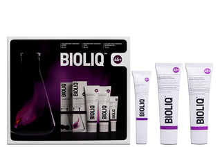 BIOLIQ ZESTAW 45+ KREM NA DZIEŃ 50 ml, KREM NA NOC 50 ml, KREM DO SKÓRY OCZU I UST 15 ml