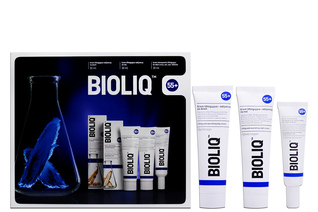 BIOLIQ ZESTAW 55+ KREM NA DZIEŃ 50 ml, KREM NA NOC 50 ml, KREM DO SKÓRY OCZU, UST, SZYI I DEKOLTU 30 ml