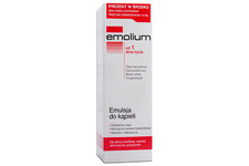 EMOLIUM ZESTAW EMULSJA DO KĄPIELI 400 ml, MINI KREM OCHRONNY PRZECIW ODPARZENIOM 15 ml