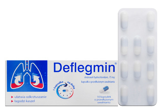 DEFLEGMIN 75 mg 10 kapsułek