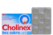 CHOLINEX BEZ CUKRU 24 pastylki