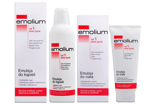 EMOLIUM EMULSJA DO KĄPIELI 400 ml + EMULSJA DO CIAŁA 200 ml