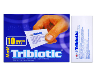 TRIBIOTIC 10 saszetek po 1 g maść