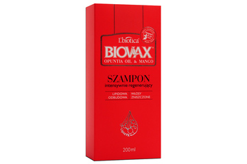 BIOVAX INTENSYWNIE REGENERUJĄCY SZAMPON OPUNTIA OIL & MANGO 200 ml