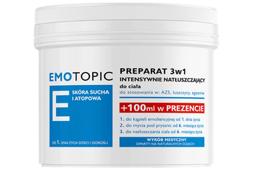 EMOTOPIC PREPARAT 3W1 INTENSYWNIE NATŁUSZCZAJĄCY 400 ml