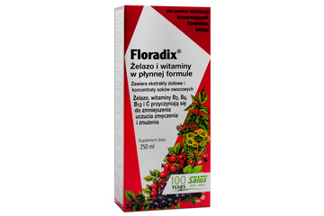 FLORADIX ŻELAZO I WITAMINY 250 ml płyn