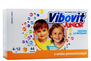 VIBOVIT JUNIOR 44 saszetki smak pomarańczowy