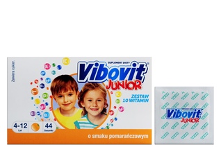 VIBOVIT JUNIOR 44 saszetki smak pomarańczowy