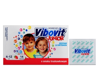 VIBOVIT JUNIOR 14 saszetek smak truskawkowy