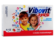 VIBOVIT JUNIOR 14 saszetek smak truskawkowy