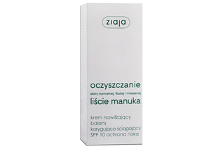 OCZYSZCZANIE LIŚCIE MANUKA KREM NAWILŻAJĄCY SPF 10 50 ml