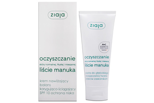 OCZYSZCZANIE LIŚCIE MANUKA KREM NAWILŻAJĄCY SPF 10 50 ml