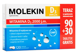 MOLEKIN D3 2000 j.m. 120 tabletek