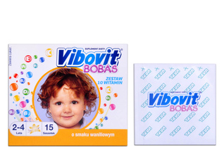 VIBOVIT BOBAS 15 saszetek smak waniliowy