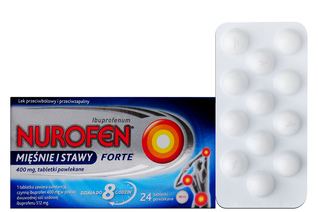 NUROFEN MIĘŚNIE I STAWY FORTE 400 mg 24 tabletki