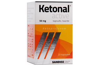 KETONAL ACTIVE 50 mg 20 kapsułek