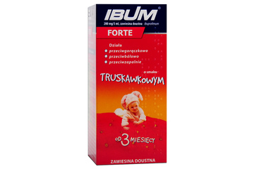 IBUM FORTE SMAK TRUSKAWKOWY 100g zawiesina