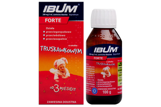 IBUM FORTE SMAK TRUSKAWKOWY 100g zawiesina