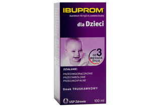 IBUPROM DLA DZIECI SMAK TRUSKAWKOWY 100 ml zawiesina