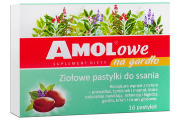 AMOLOWE NA GARDŁO 16 pastylek