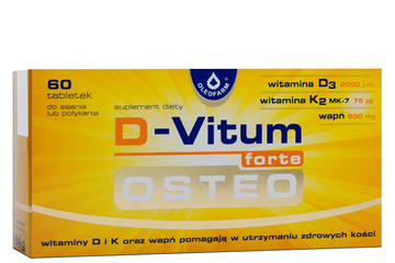 D-VITUM FORTE OSTEO SMAK CYTRYNOWY 60 tabletek do ssania