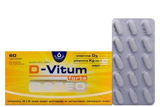 D-VITUM FORTE OSTEO SMAK CYTRYNOWY 60 tabletek do ssania