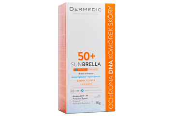 SUNBRELLA KREM OCHRONNY SPF 50+ SKÓRA TŁUSTA I MIESZANA 50 g