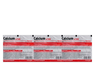 CALCIUM W FOLII 12 tabletek musujących