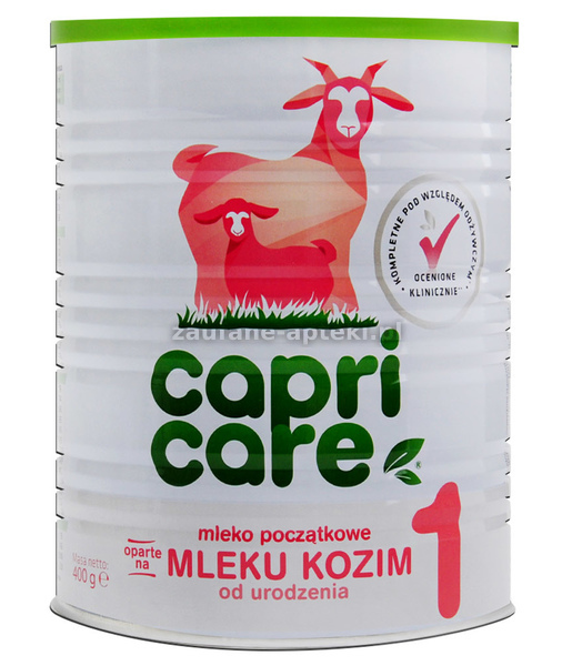Capricare 1, mleko początkowe modyfikowane oparte na mleku kozim, 400 g -  Apteka Dla Rodziny