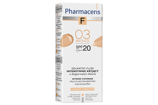 F COVERAGE-CORRECTION DELIKATNY FLUID INTENSYWNIE KRYJĄCY SPF 20 03 BRONZE 30 ml