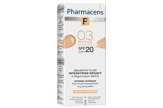 F COVERAGE-CORRECTION DELIKATNY FLUID INTENSYWNIE KRYJĄCY SPF 20 03 BRONZE 30 ml