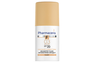 F COVERAGE-CORRECTION DELIKATNY FLUID INTENSYWNIE KRYJĄCY SPF 20 03 BRONZE 30 ml