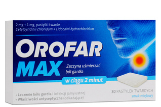 OROFAR MAX SMAK MIĘTOWY 30 pastylek