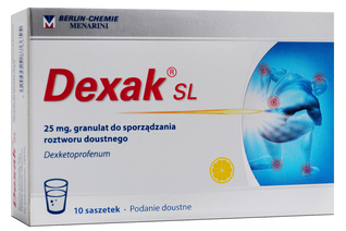 DEXAK SL 25 mg 10 saszetek