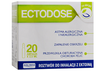 ECTODOSE ROZTWÓR DO INHALACJI Z EKTOINĄ 2,5 ml x 20 ampułek