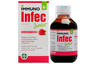 IMMUNOINFEC JUNIOR 4+ SMAK MALINOWY 150 ml syrop