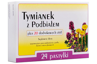 TYMIANEK Z PODBIAŁEM 24 pastylki