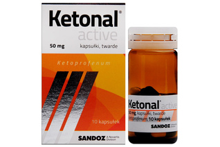 KETONAL ACTIVE 50 mg 10 kapsułek