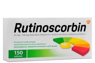 RUTINOSCORBIN 150 tabletek